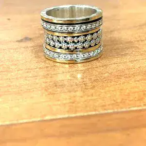 Zircon Spinner Ring for Women