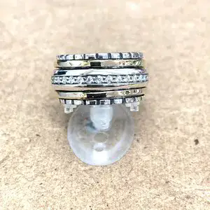 Zircon Spinner Ring for Women