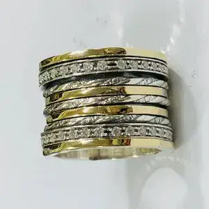 Zircon Spinner Ring for Women